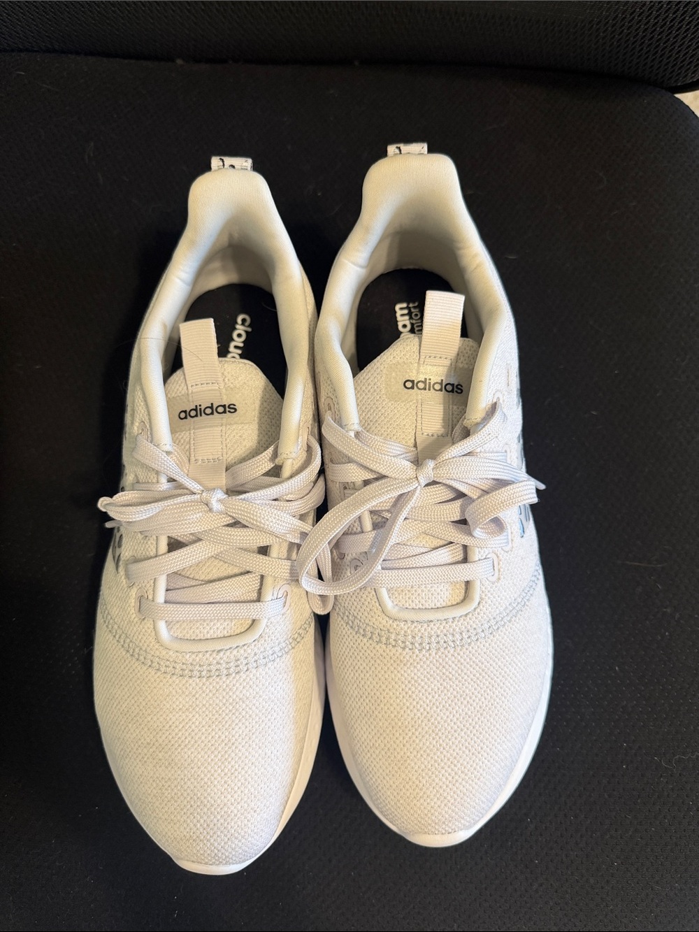 adidas Women's White Lightweight Cloudfoam Sneakers